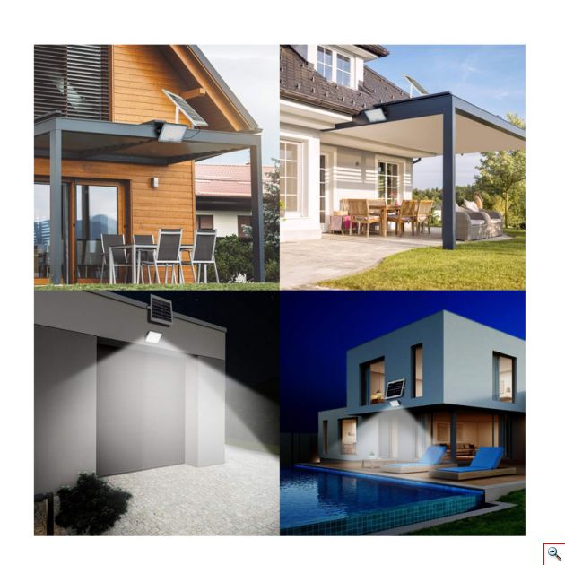 Αδιάβροχος Ηλιακός Προβολέας 200W με Τηλεκοντρόλ FO-58200