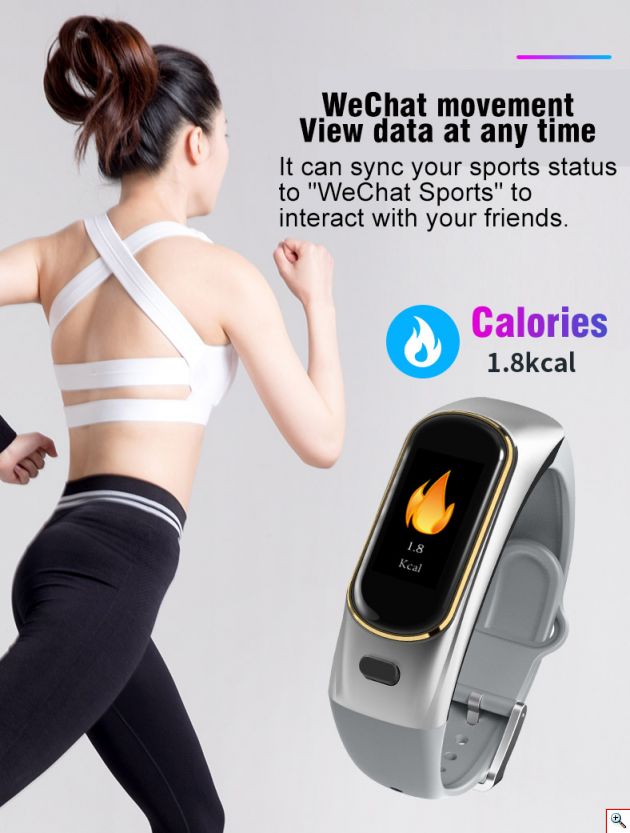 Ακουστικά Bluetooth Ασύρματα - Smart Watch & Fitness Bracelet με Tracker & Μετρητή Αρτηριακής Πίεσης