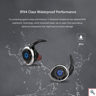 Αδιάβροχα Ασύρματα Ακουστικά Bluetooth Αφής TWS V4.2 - AWEI Wireless Headset Handsfree Ασημί