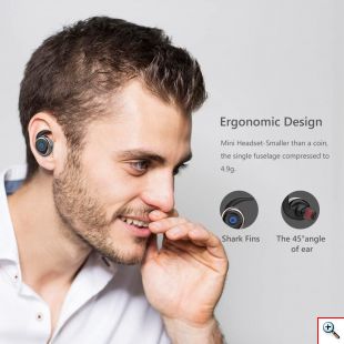 Αδιάβροχα Ασύρματα Ακουστικά Bluetooth Αφής TWS V4.2 - AWEI Wireless Headset Handsfree Ασημί