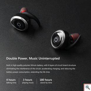 Αδιάβροχα Ασύρματα Ακουστικά Bluetooth Αφής TWS V4.2 - AWEI Wireless Headset Handsfree Ασημί