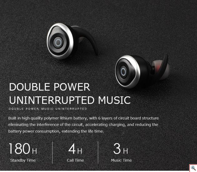 Αδιάβροχα Ασύρματα Ακουστικά Bluetooth Αφής TWS V4.2 - AWEI Wireless Headset Handsfree Ασημί