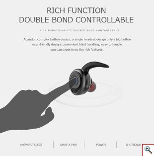 Αδιάβροχα Ασύρματα Ακουστικά Bluetooth Αφής TWS V4.2 - AWEI Wireless Headset Handsfree Ασημί