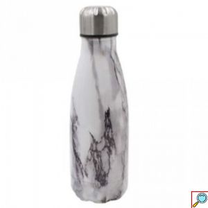 Ανοξείδωτο Θερμός 350ml με Βιδωτό Καπάκι & Εφέ Μαρμάρου - Marble Effect Thermos σε Διάφορα Χρώματα