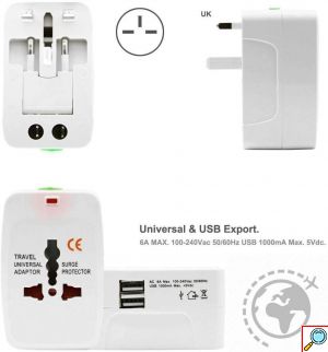 Ταξιδιωτικός Αντάπτορας Πρίζας - All in 1 (EU & AU & UK & US Plug) Universal Travel Adaptor