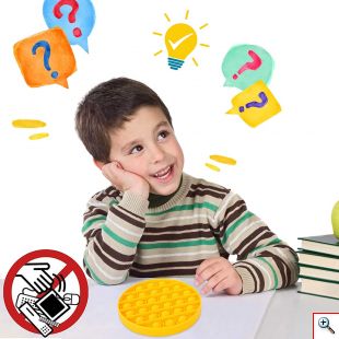 Poppy Αγχολυτικό Παιχνίδι Anti-Stress Ανακούφισης - Fidget Bubble Pop Πολύγωνο Μωβ