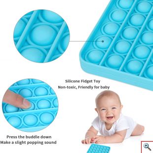 Poppy Αγχολυτικό Παιχνίδι Anti-Stress Ανακούφισης - Fidget Bubble Pop Πολύγωνο Μωβ