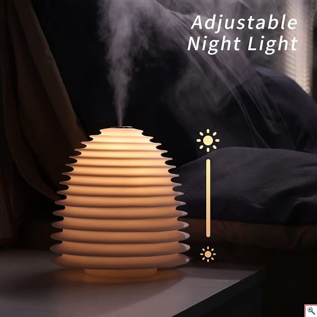 Υγραντήρας Υπερήχων & Φωτιστικό Νυχτός LED Αφής - Αρωματοθεραπείας - Smart USB Night Light Humidifier