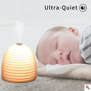 Υγραντήρας Υπερήχων & Φωτιστικό Νυχτός LED Αφής - Αρωματοθεραπείας - Smart USB Night Light Humidifier