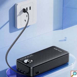 Φορητός Φορτιστής 4 σε 1 Power Bank 20000mAh με Θύρα USB-A και Θύρα USB-C Awei Μαύρο