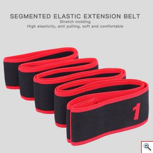 Ιμάντας - Λάστιχο Διατάσεων 8 Επιπέδων - Yoga & Pilates Stretch Band Ροζ