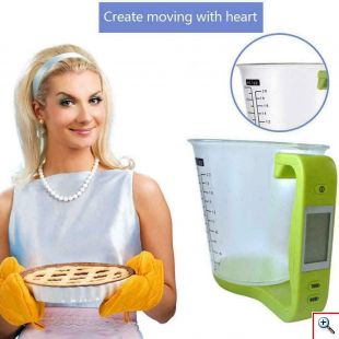 Κούπα Μέτρησης με Ζυγαριά Ψηφιακή LCD 600ml - Digital Scale with Measuring Cup