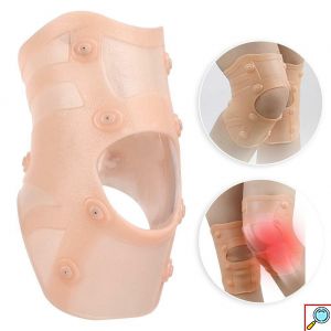 Ελαστική Μαγνητική Επιγονατίδα Σιλικόνης για Ανακούφιση & Υποστήριξη Γονάτου από Πόνο & Ασθένειες 1τμχ.