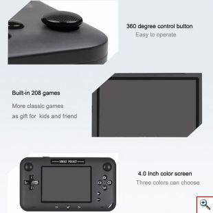 Gameboy Κονσόλα - Παιχνιδομηχανή με 208 Ρετρό Παιχνίδια – Family Pocket Digital Pad Λευκό