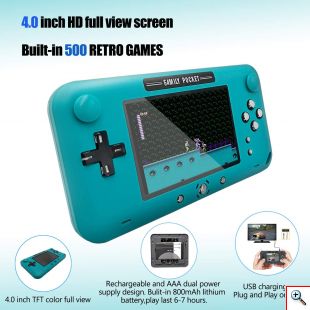 Gameboy Κονσόλα - Παιχνιδομηχανή με 208 Ρετρό Παιχνίδια – Family Pocket Digital Pad Λευκό