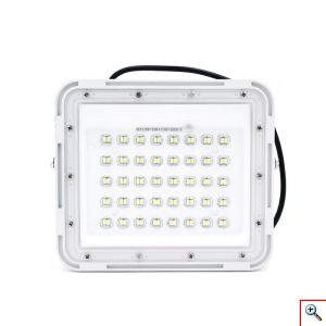Ηλιακοί Προβολείς LED 100W IP67 με Τηλεχειρισμό OEM 2τμχ & Φωτοβολταϊκό Πάνελ – Λευκό