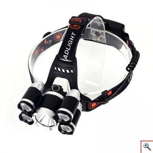 Πενταπλός Φακός LED Κεφαλής - Ποδηλάτου Υψηλής Φωτεινότητας