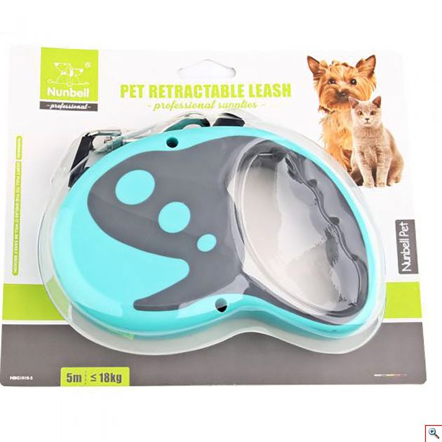 Λουράκι Σκύλου με Ρυθμιζόμενο Μήκος και Αυτόματο Μάζεμα 5m