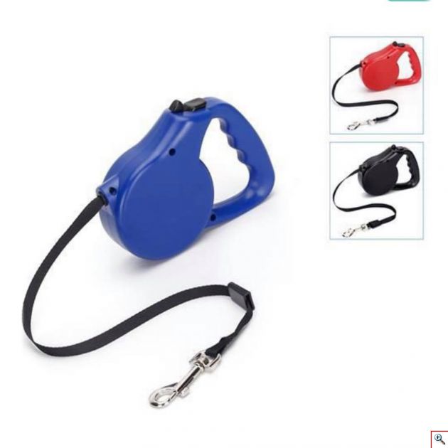 Λουράκι Σκύλου με Ρυθμιζόμενο Μήκος και Αυτόματο Μάζεμα 5m