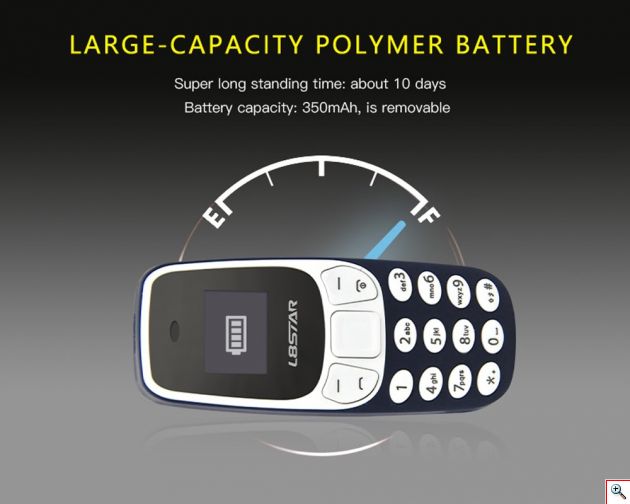 Ultra Mini Κινητό Τηλέφωνο SIM & Bluetooth Ακουστικό Handsfree - Mini CellPhone