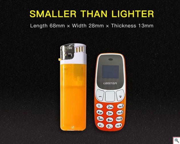 Ultra Mini Κινητό Τηλέφωνο SIM & Bluetooth Ακουστικό Handsfree - Mini CellPhone