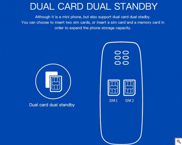 Ultra Mini Κινητό Τηλέφωνο SIM & Bluetooth Ακουστικό Handsfree - Mini CellPhone