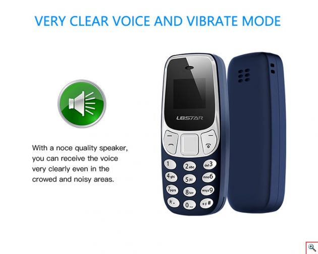 Ultra Mini Κινητό Τηλέφωνο SIM & Bluetooth Ακουστικό Handsfree - Mini CellPhone