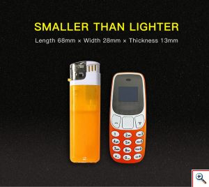 EZRA GMS Mini Κινητό Τηλέφωνο Smartphone με 2 SIM Card / BT CALL MC01 (Black / Gold / Red)