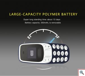 EZRA GMS Mini Κινητό Τηλέφωνο Smartphone με 2 SIM Card / BT CALL MC01 (Black / Gold / Red)