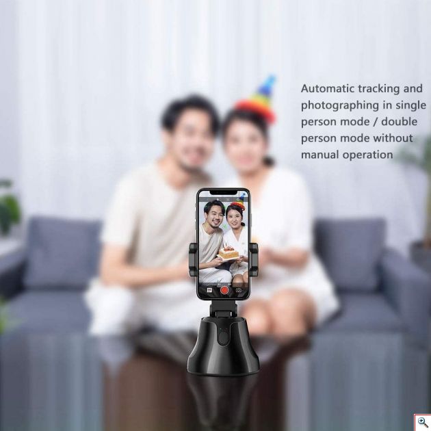 Βάση Κινητού με 360ᵒ Ακολούθηση Προσώπου & Αντικειμένων Selfie Stick - Object & Face Tracking Holder
