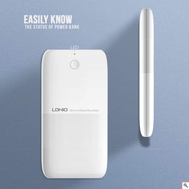 Power Bank Φορητό 10000 mAh Dual USB ADVIRE LDNIO PR1009