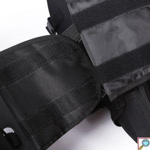 Σετ 2 Universal Carbon Επεκτεινόμενα Σαμάρια - Πλαϊνές Βαλίτσες Ανακλαστικές Μηχανής / Μοτοσυκλέτας 36 - 58L με Αδιάβροχο Κάλυμμα Μαύρο