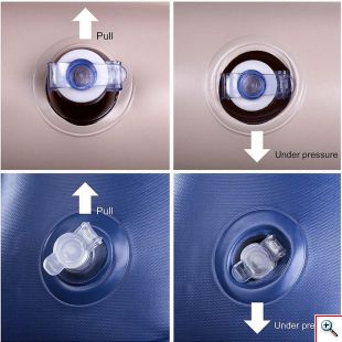 Φουσκωτό Στρώμα Αυτοκινήτου με Τρόμπα 12V & Κιτ Επισκευής για το Πίσω Κάθισμα - Κρεβάτι Οχήματος Ταξιδιού Μπεζ