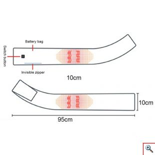 Θερμαινόμενο Επαναφορτιζόμενο USB Κασκόλ με Powerbank Unisex - Smart Heating Scarf