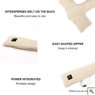 Θερμαινόμενο Επαναφορτιζόμενο USB Κασκόλ με Powerbank Unisex - Smart Heating Scarf
