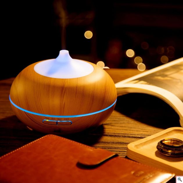 USB Υγραντήρας Υπερήχων & Συσκευή Αρωματοθεραπείας με Χρονοδιακόπτη - Timer, LED Φωτισμό & Πρόγραμμα Εναλλαγής Χρωμάτων - Ultrasonic Diffuser