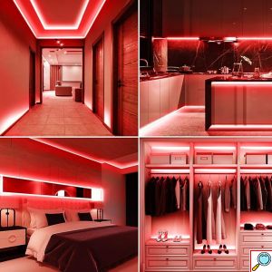 50m Φωτοταινία LED 2835 με Κόκκινο Φωτισμό - Αδιάβροχη - Aigostar