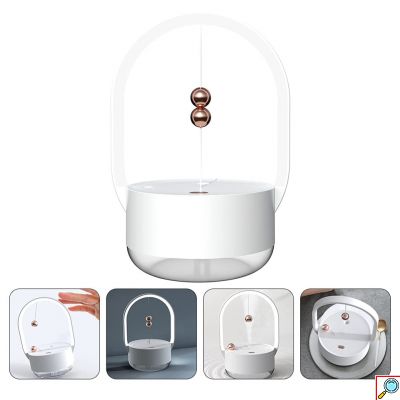 Ομιχλώδης Υγραντήρας Αρωματοθεραπείας με Φως Led 350ml 22×11.5x13cm ForHome