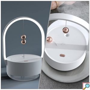 Ομιχλώδης Υγραντήρας Αρωματοθεραπείας με Φως Led 350ml 22×11.5x13cm ForHome