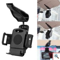 Βάση Στήριξης Universal για Κινητά, gps, Κάμερες για το Αλεξήλιο του Αυτοκινήτου