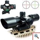 Διόπτρα Μονόκυαλο Σκοπευτικό - Hunting Rifle Scope 2.5-10x40 Zoom Illuminated + Red Laser
