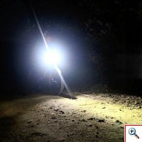 Επαναφορτιζόμενος μέσω USB LED Φακός Ποδηλάτου με Χειρολαβή- 180 Lumens- Μαύρος - Machfally -MC-QD001-53356