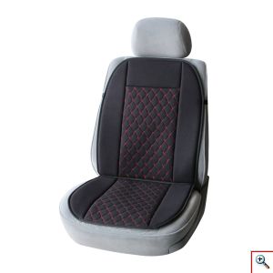 Προστατευτικό Κάλυμμα Καθίσματος Αυτοκινήτου Μαύρο-Κόκκινο Καπιτονέ 1 Τεμάχιο 54142