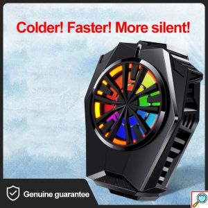 Andowl® Ανεμιστηράκι Ψύξης Κινητού για Gaming με LED Φωτισμό Πολύχρωμο