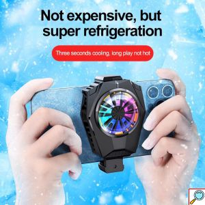 Andowl® Ανεμιστηράκι Ψύξης Κινητού για Gaming με LED Φωτισμό Πολύχρωμο