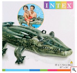 Φουσκωτό Θαλάσσης Realistic Gator Ride-On INTEX-57551