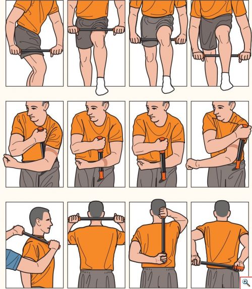 Ράβδος Μασάζ 48 εκ. με 10 Περιστρεφόμενους Κυλίνδρους