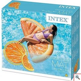 Φουσκωτό Στρώμα Θαλάσσης Orange Slice Mat INTEX-58763