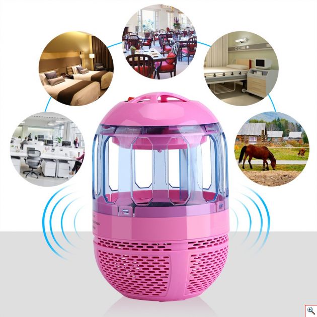 UV LED Εξολοθρευτής Κουνουπιών και Εντόμων Νέας Γενιάς με Αναρρόφηση - USB Mini Mosquito Killer