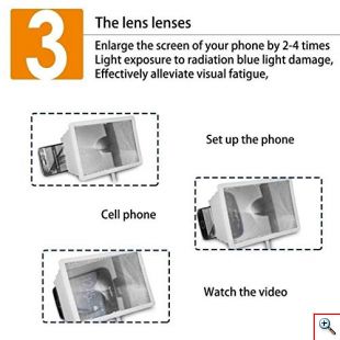 Μεγεθυντικό Φακός - Θήκη Αύξησης Μεγέθους Οθόνης Κινητού - 3D Enlarged Screen Mobile iPhone
